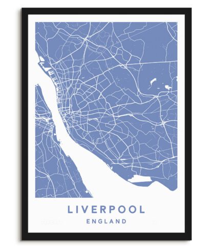 Liverpool, England - Map