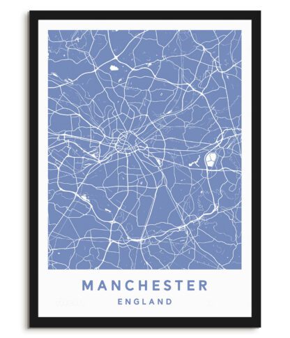 Manchester, England - Map