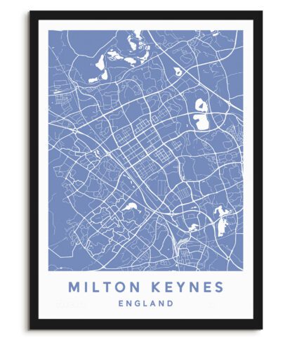 Milton Keynes, England - Map