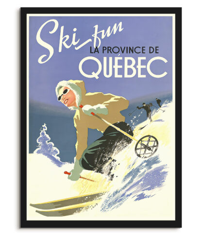 Ski fun in Quebec - Vintage travel