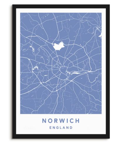 Norwich, England - Map