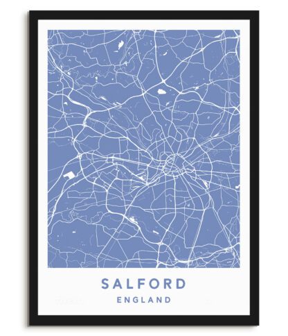 Salford, England - Map