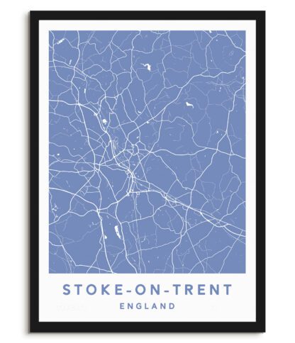 Stoke-on-Trent, England - Map