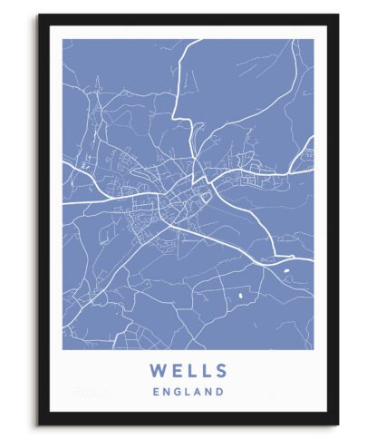 Wells, England - Map