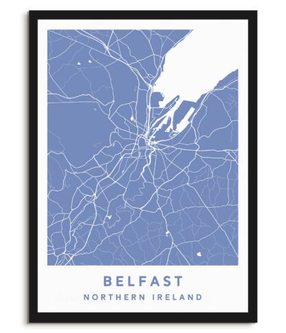 Belfast, Northern Ireland - Map