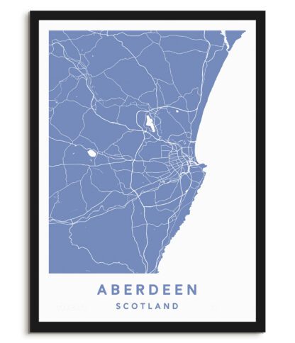 Aberdeen, Scotland - Map