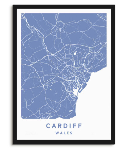 Cardiff, Wales - Map