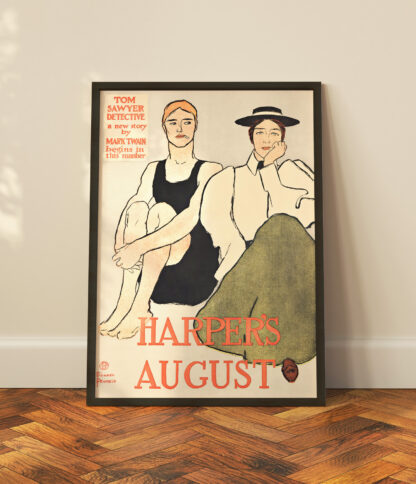 Tom Sawyer, Harpers August - Vintage advert - Image 2