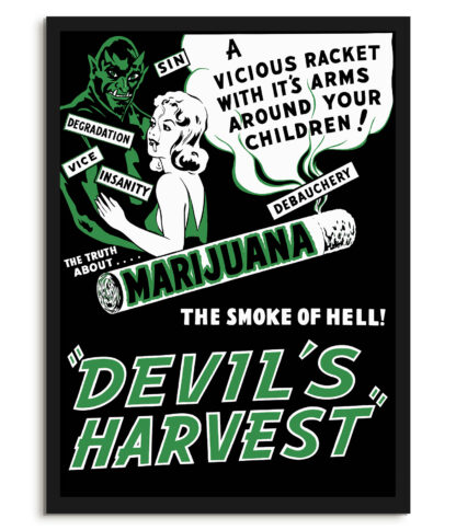 Marijuana, Devil's Harvest - Vintage advert