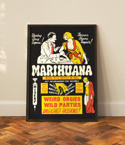 Marihuana, Roots of hell - Vintage advert - Image 2