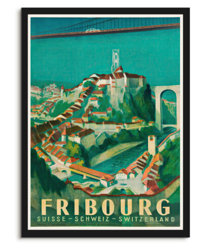 Fribourg, Switzerland - Vintage travel