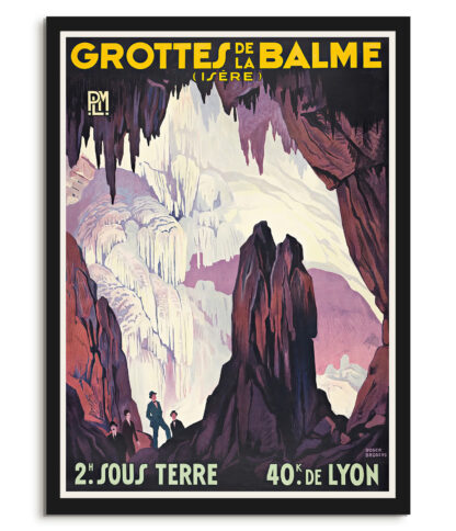 The caves of La Balme - Vintage travel
